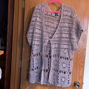 Gray size 3X cover-up/shrug